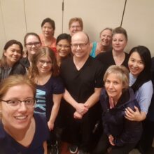 Group photo of Kinetic massage course with Seminars for Health